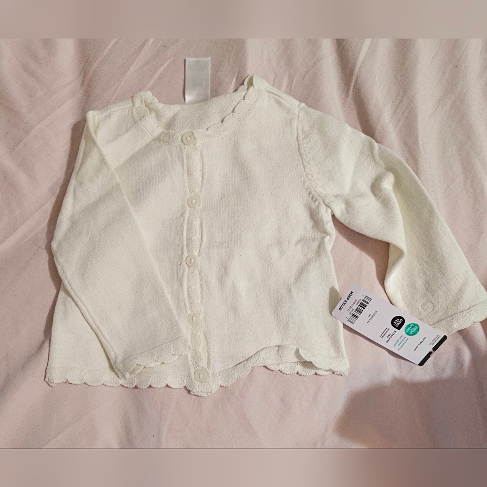 Baby girl,cream, cardigan